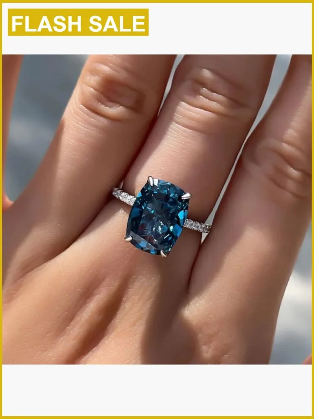 925 Sterling Silver Solitaire Halo Ring Cubic Zirconia Engagement Style